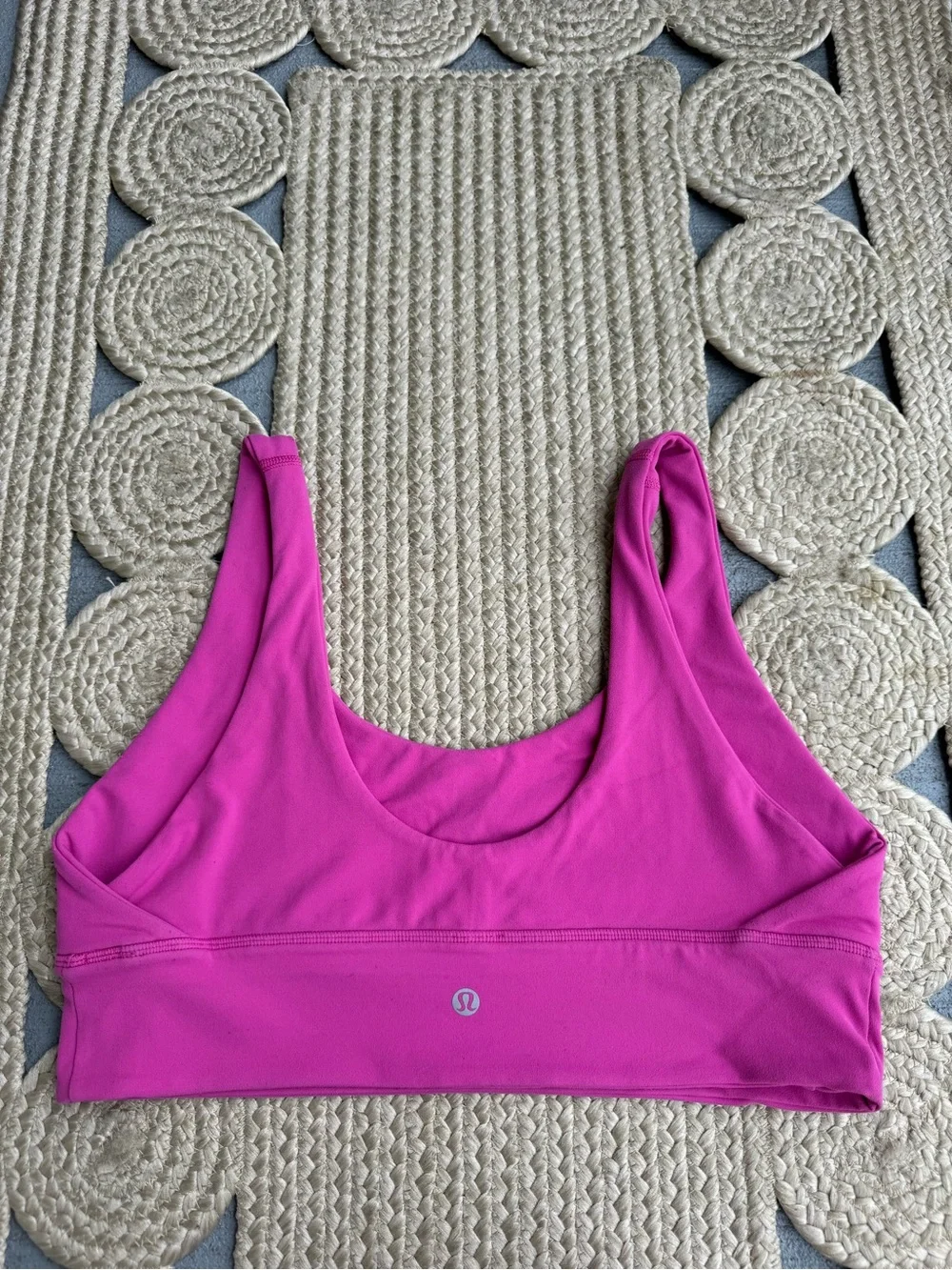 Lululemon Pink Bright Athletic Sports Bra Top Size 12